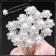 Elegant Pearl Flower Rhinestone Hairpin Clips